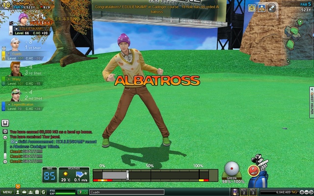 ANOTHER ALBATROSS ON HOLE 18 CADEIGER!