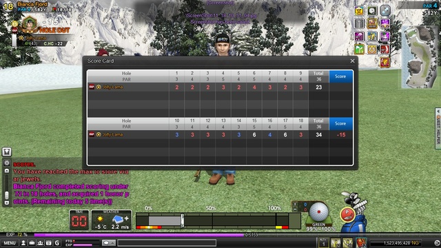 My best back 9 ever . .